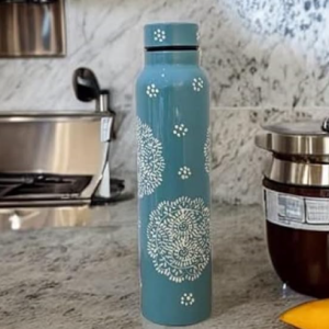 Stainless Steel Handprinted Color Bottle | Hot & Cold Water Travel Bottle| School Bottle| BottleFor Office Use|Water Bottle